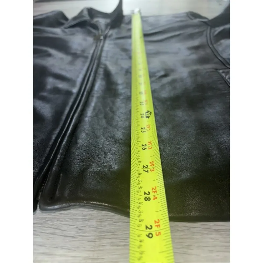 Boston Harbour Outdoorwear soft leather jacket, fully lined, Size Large