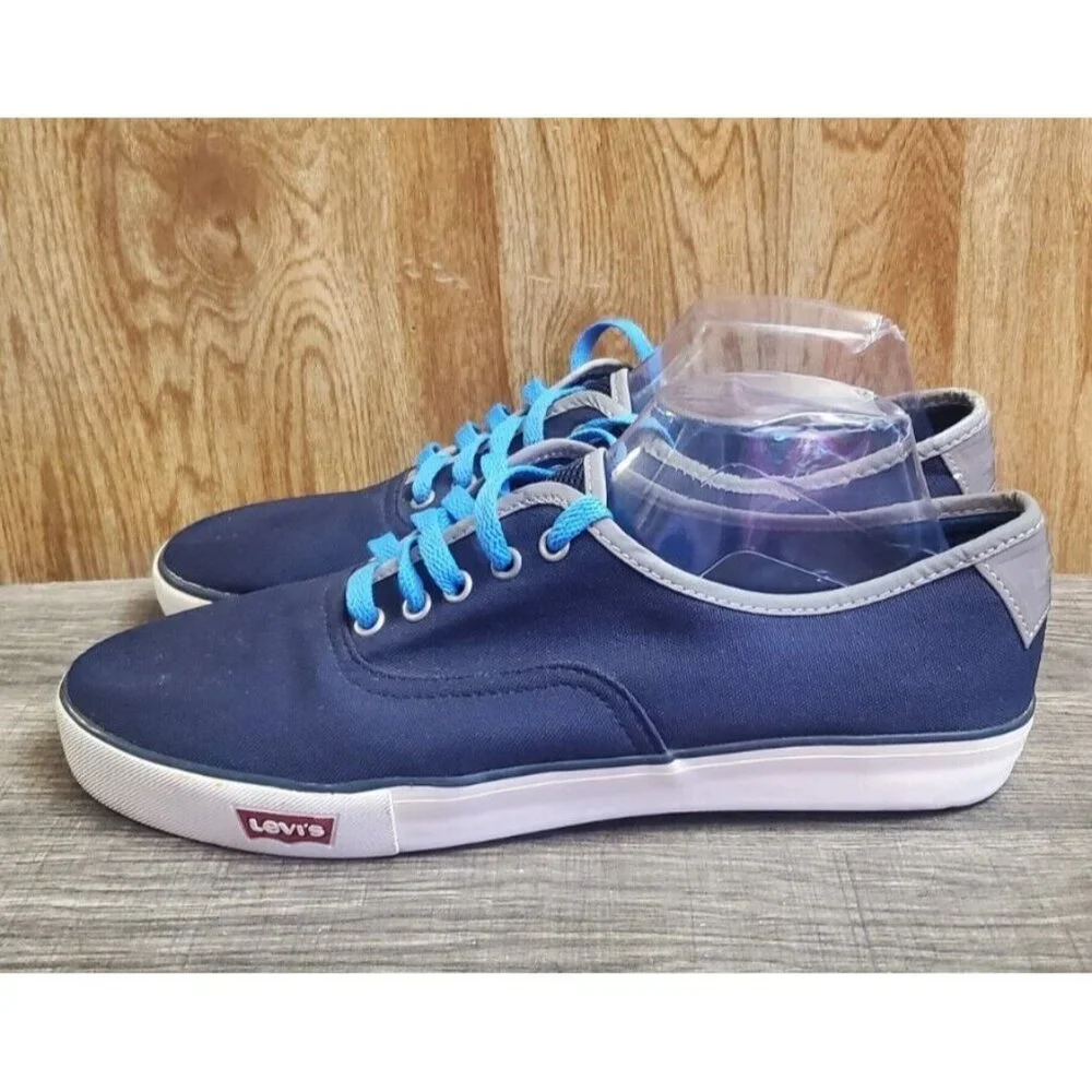Levi's Canvas‎ Sneakers Blue Mens Size 10.5