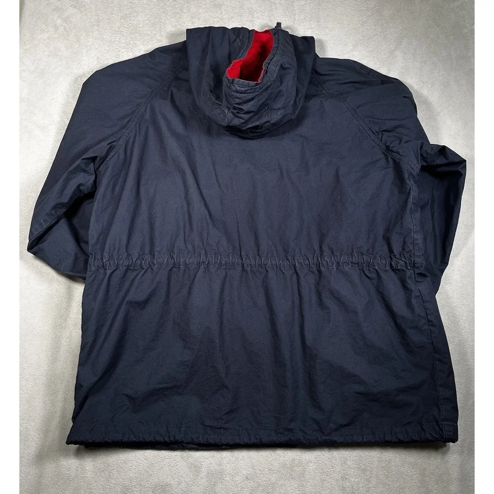 Vintage Nautica Competition Sailing Jacket Men M‎ Hooded Branded Snaps/Zipper