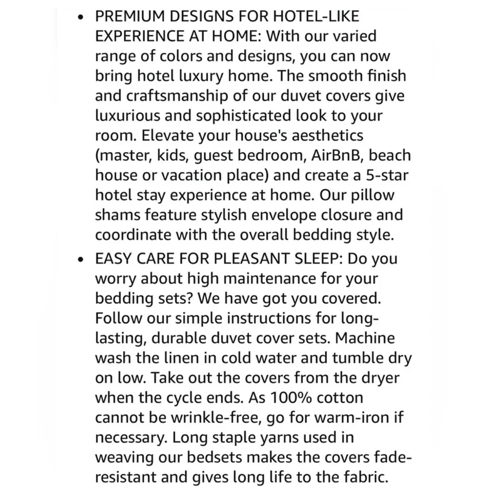 threadmill duvet linen
