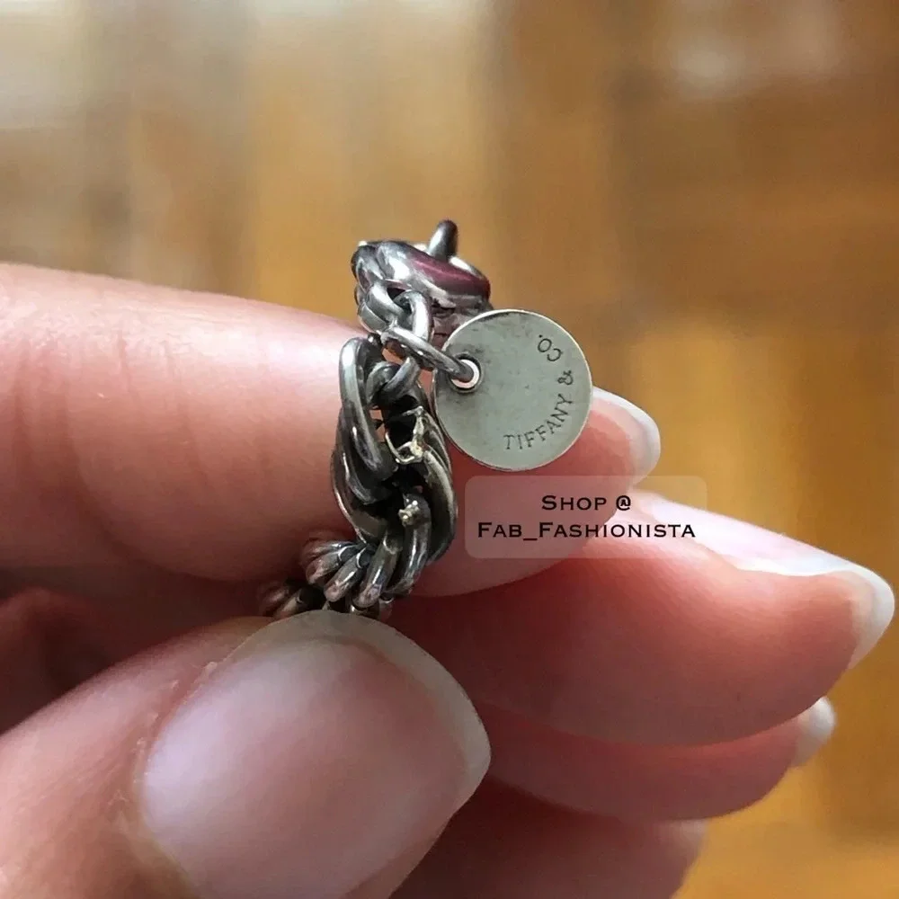 Tiffany co Sterling Silver Vintage Rope twist bracelet