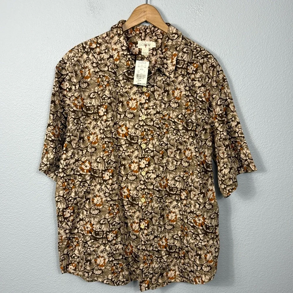 NWT Deadstock J.‎ Crew Oarman Floral Patterned Men's Shirt