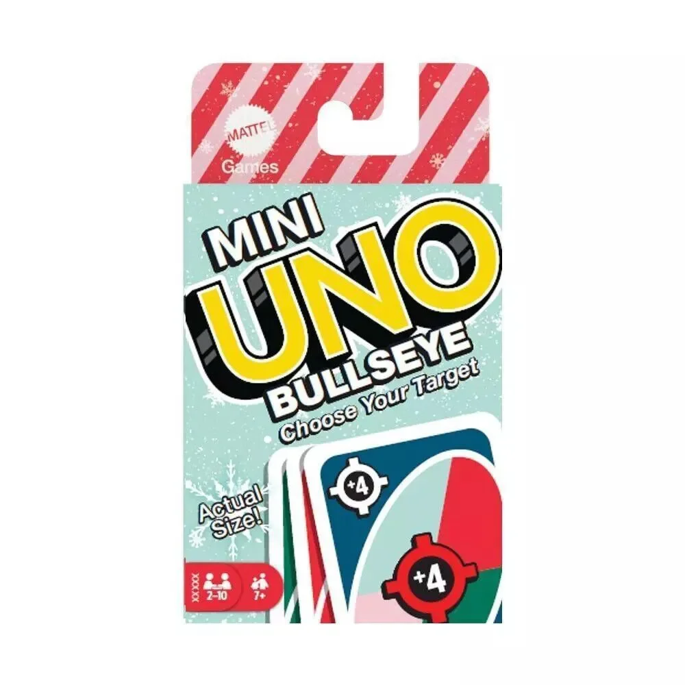 Mini UNO Bullseye Card Game Target New