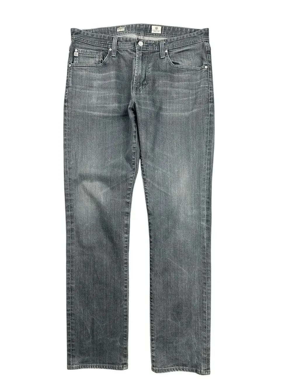 AG Adriano Goldschmied Graduate Tailored Leg Jeans Gray — Size 34