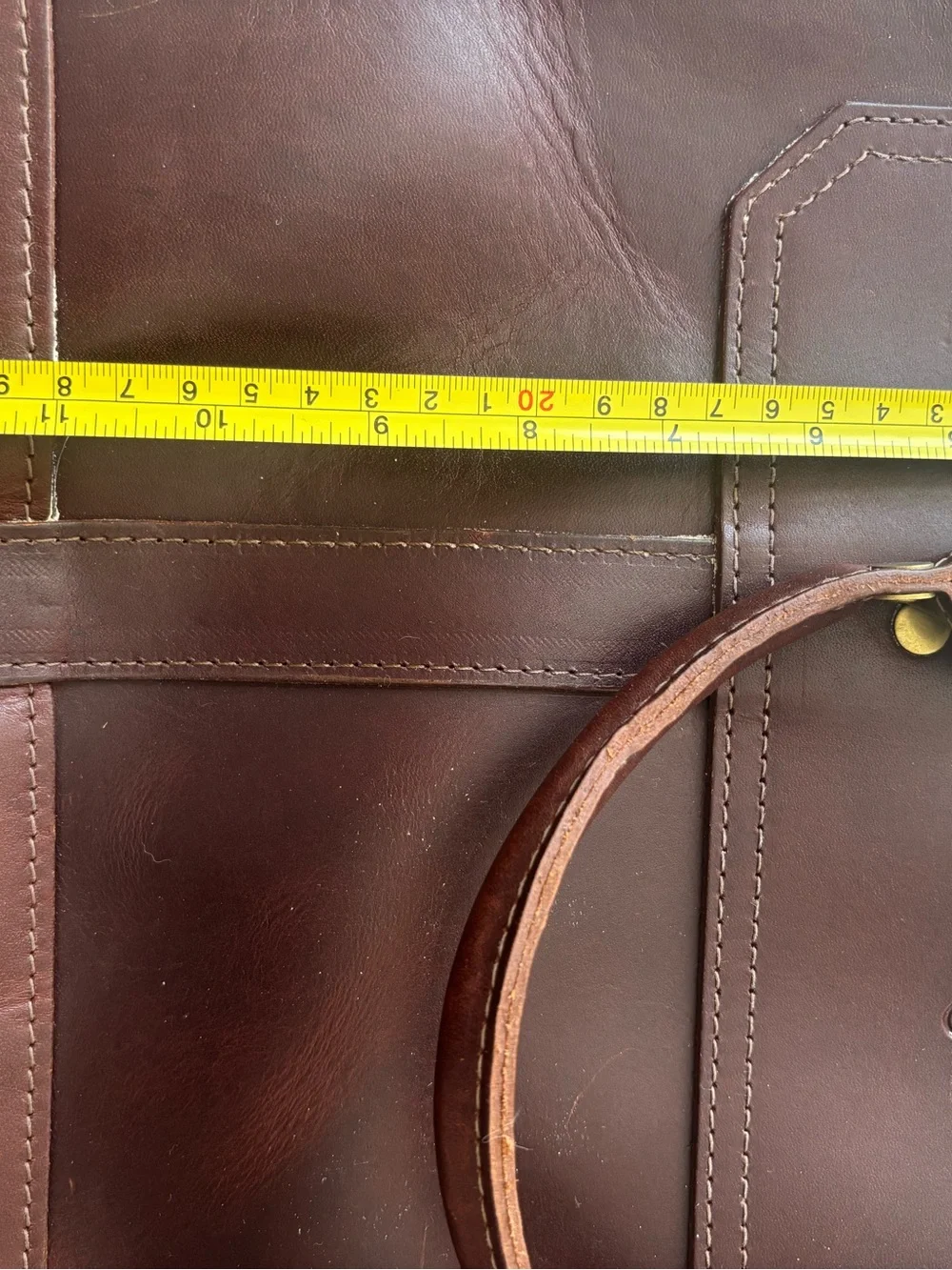 J.W Hulme Co messenger leather bag