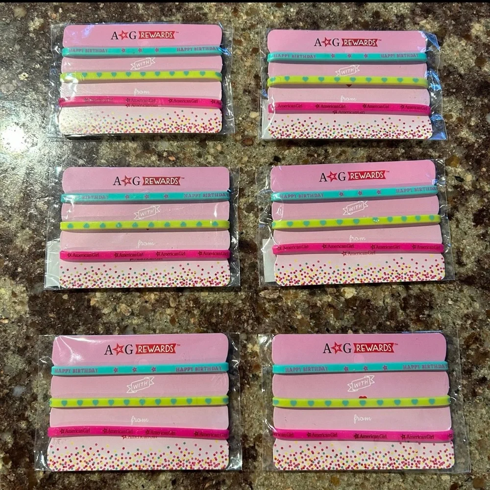 American Girl Berry Happy Birthday Bracelets Lot of 6 (18 Bracelets)
