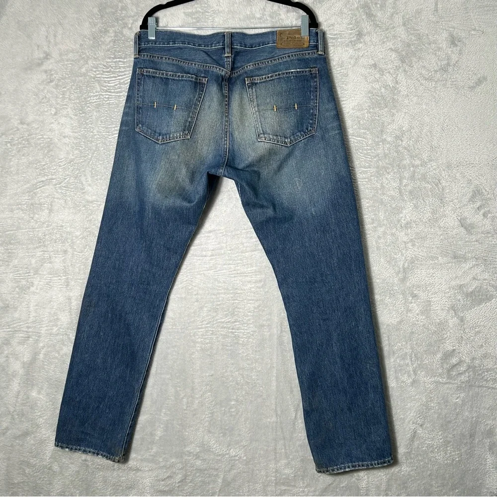 Vintage Polo Ralph Lauren Selvedge Jeans Mens Actual Size 36X31 Hampton Straight