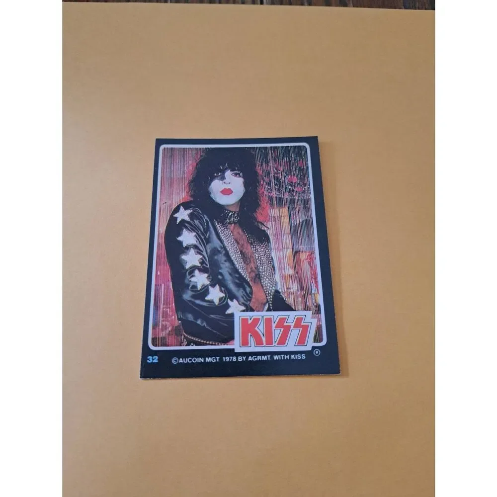 Vintage 1978 Aucoin Management AGRMT KISS Trading Card No 32 Collectible Rock