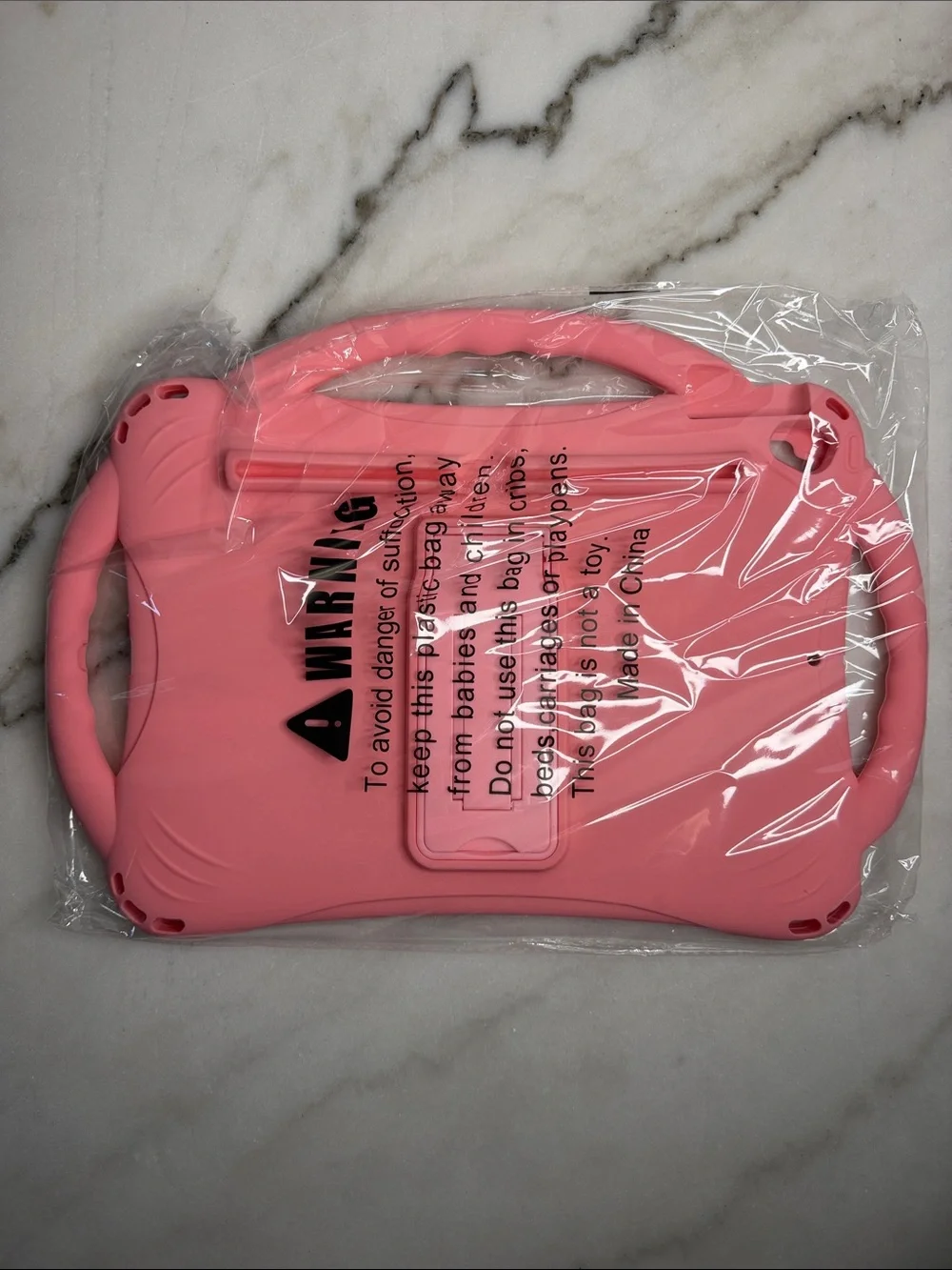 Pink Silicone Tablet Carrying Case with Strap