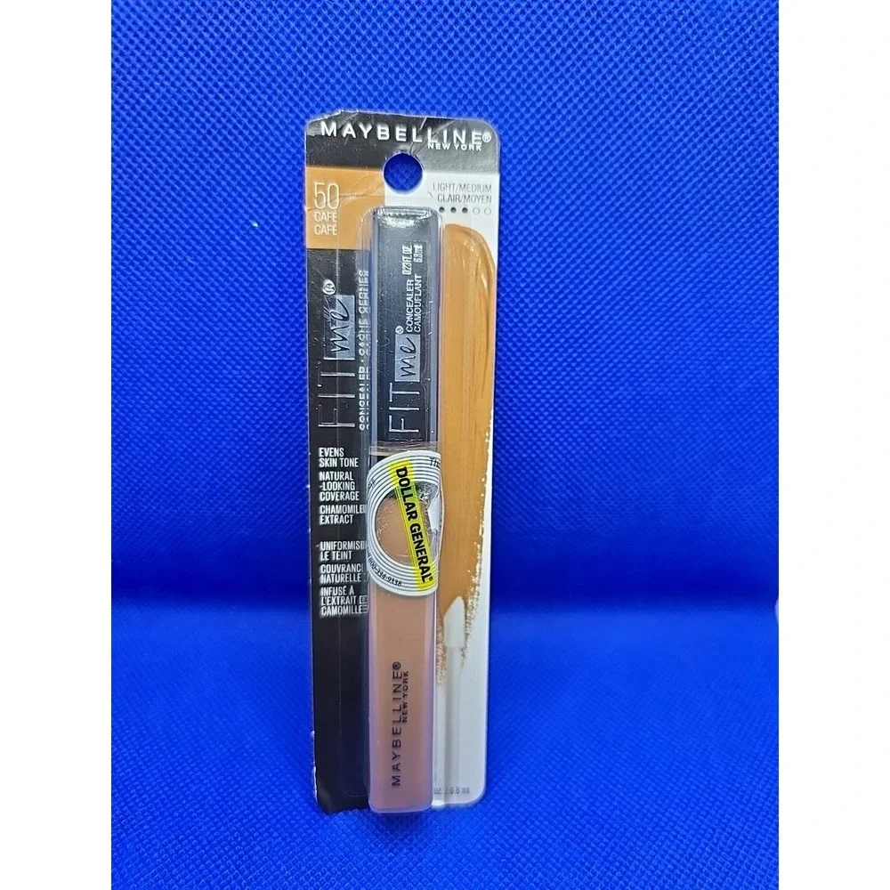 Maybelline Fit Me 50 Cafe Light Medium Concealer 0.23 Fl Oz New Sealed