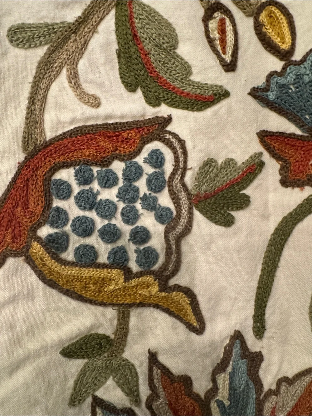 Pottery Barn mustard background blue