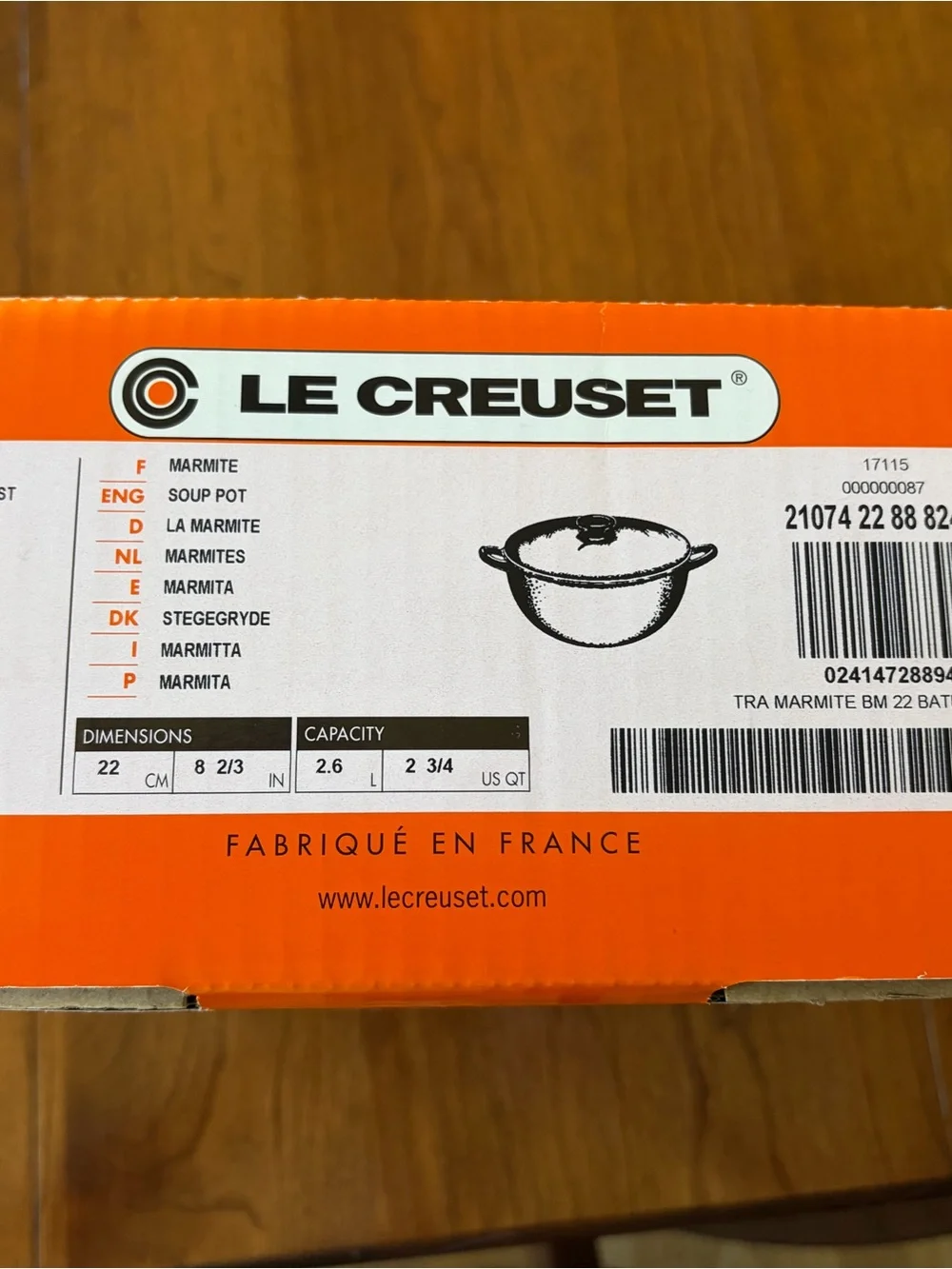 Le Creuset enameled le
