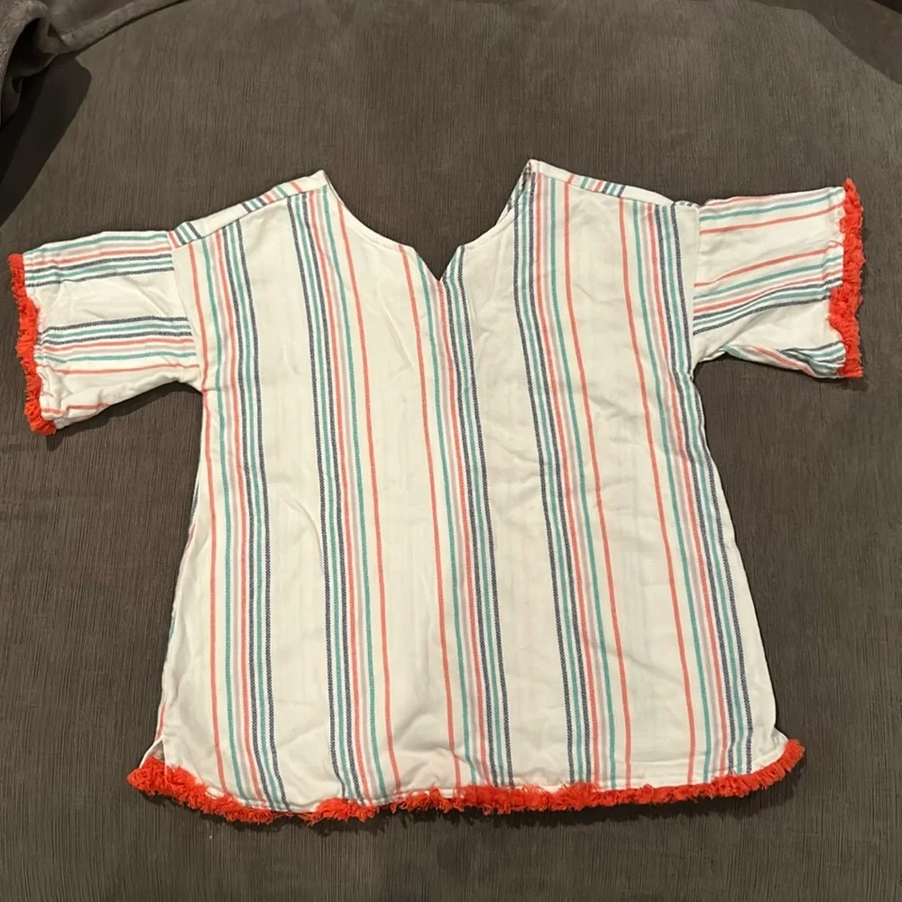 Gymboree Girls Tribal striped Poncho style Top sz L (10/12)