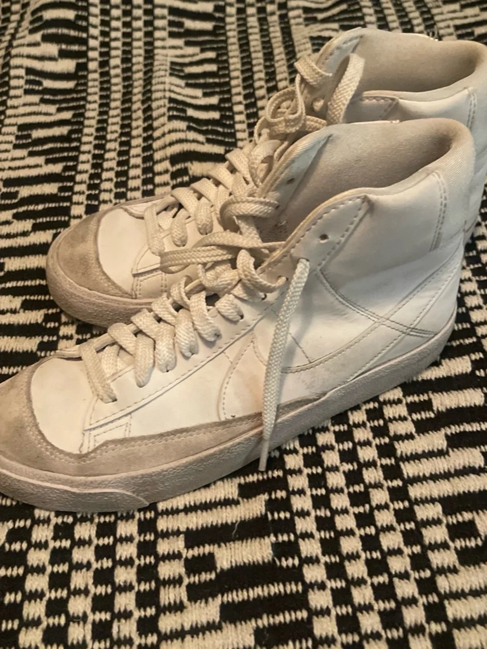 Nike Kids White High-Top Sneakers