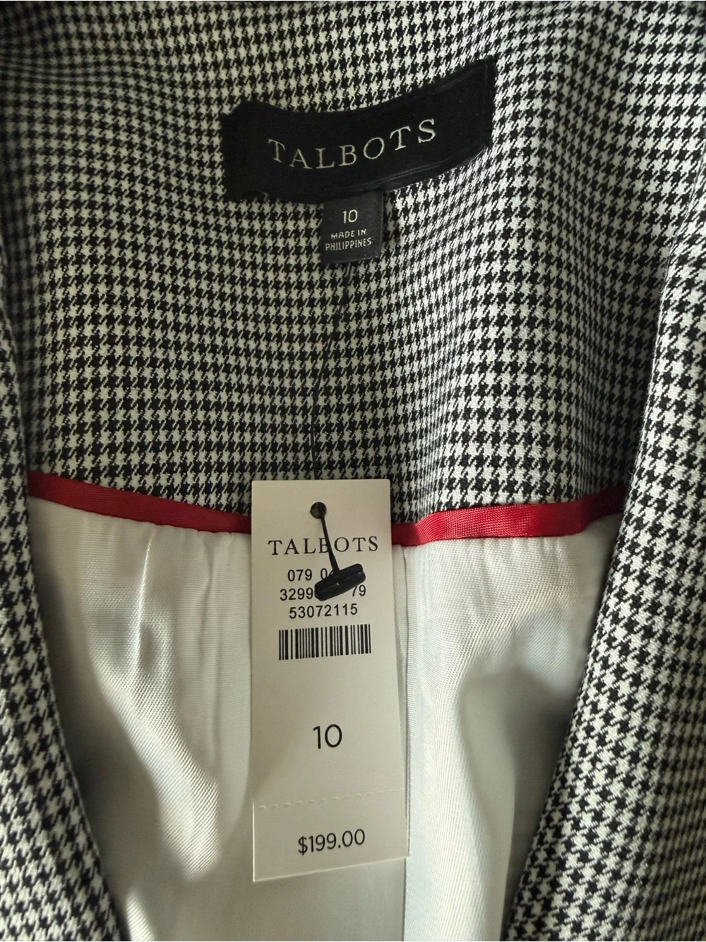 Talbots jacket size