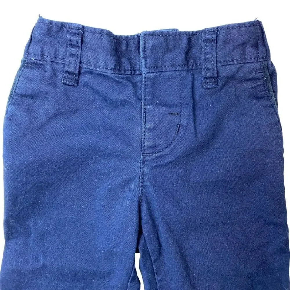 GAP Chino Pants with Elastic Waist Band Blue 6-12 M