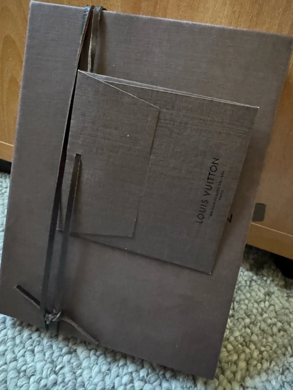 Louis Vuitton box storing