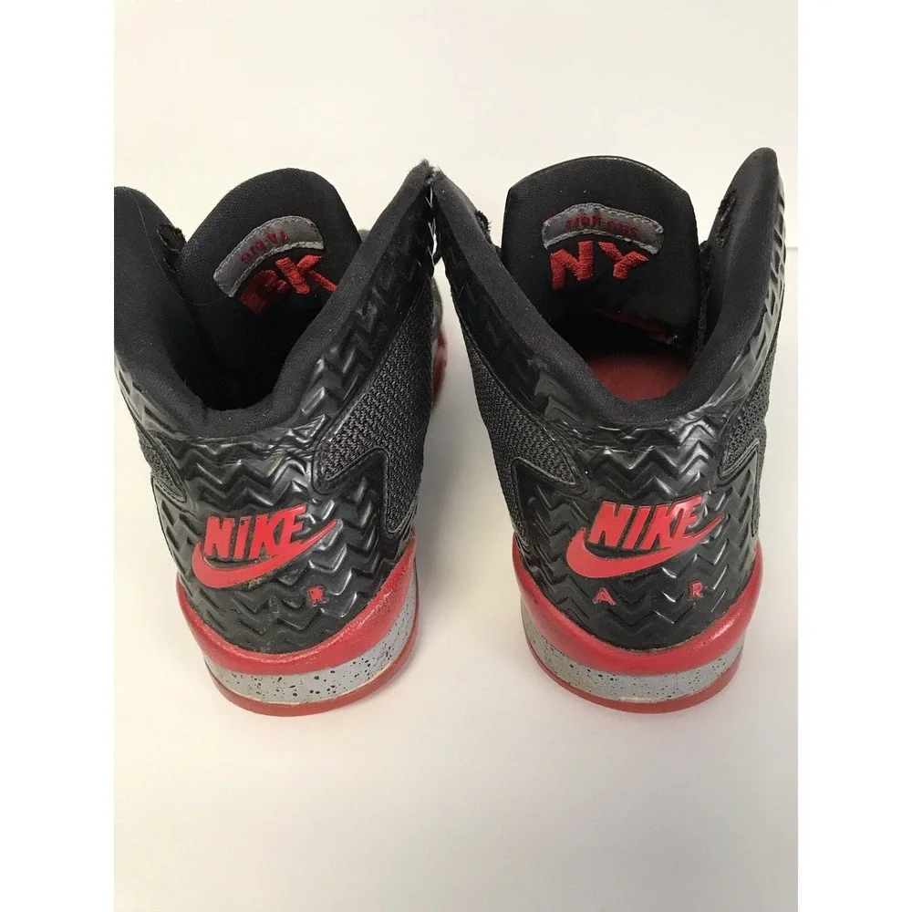 Nike Air Jordan BK high top black red and gray size 7Y‎