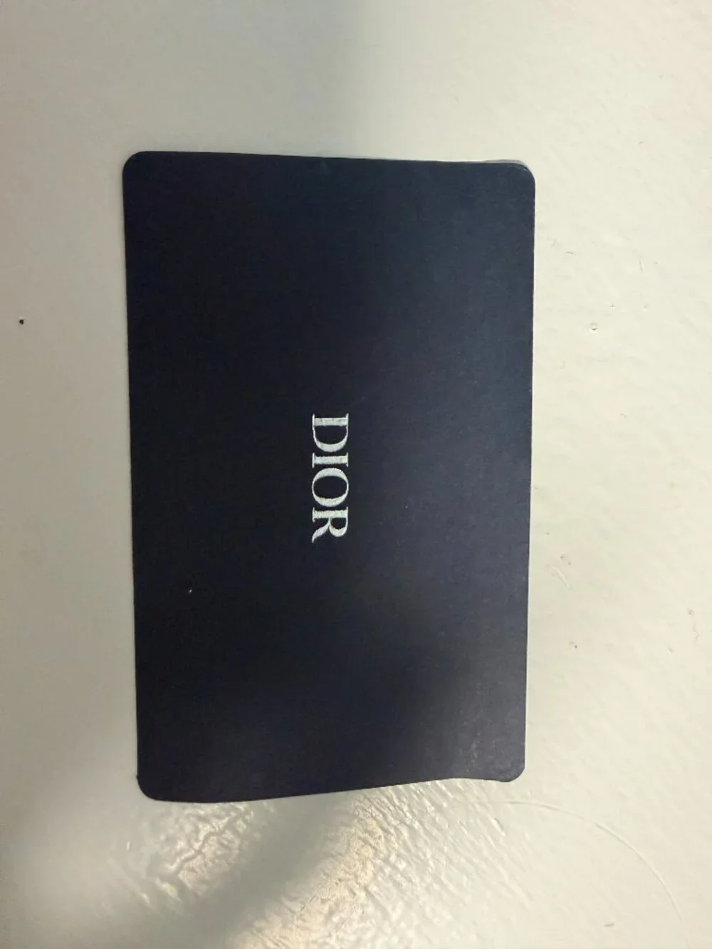 Dior black leather