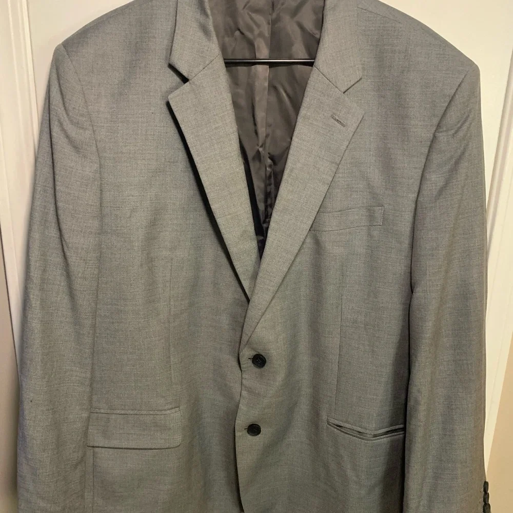 J.M. HAGGAR Men’s Gray‎ Heather Classic Fit Suit Jacket/Blazer 48 R