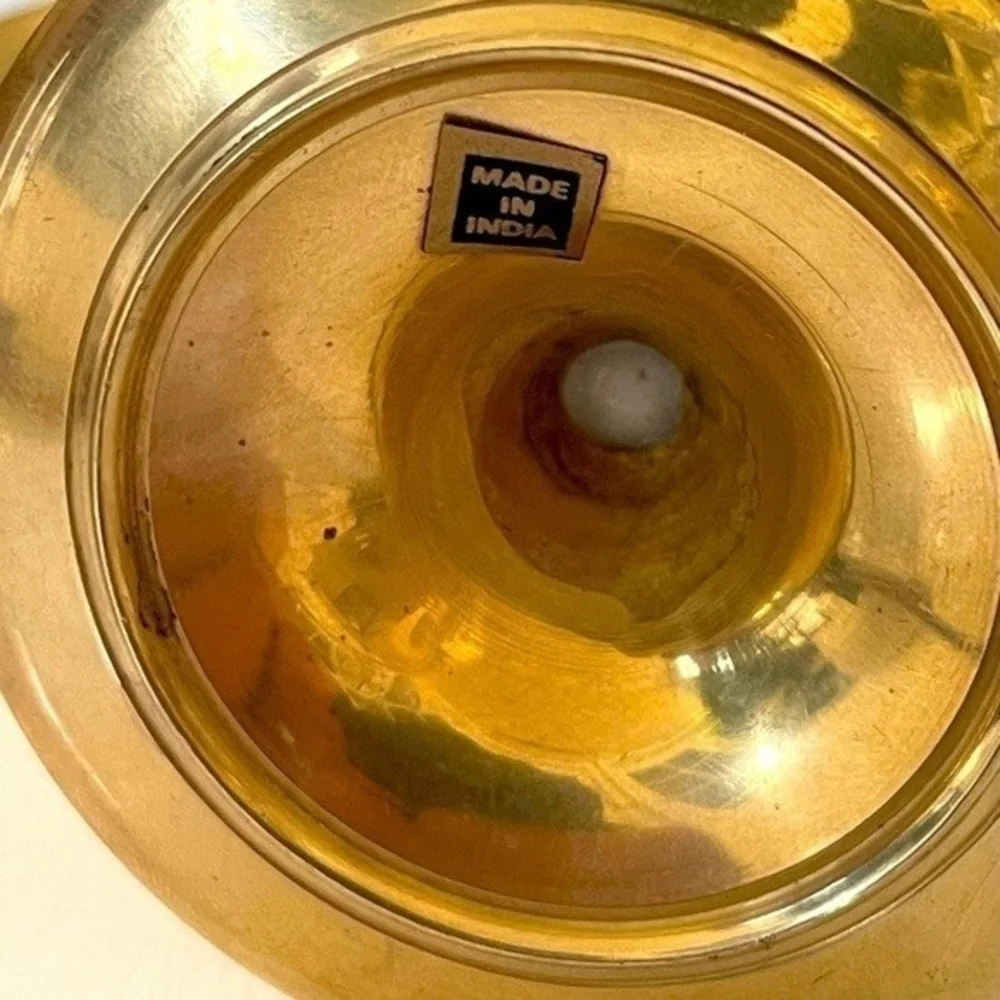 Unique Vintage brass gold