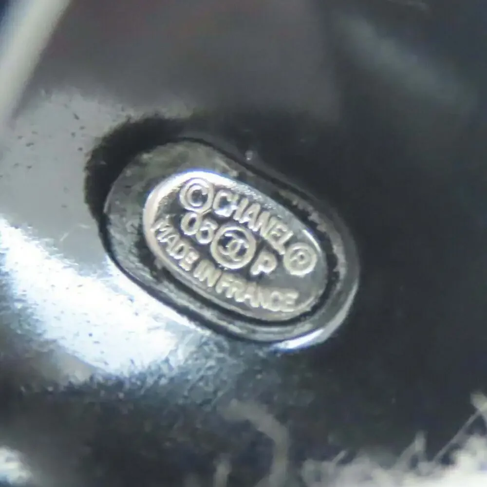 CHANEL Black Logo Ring