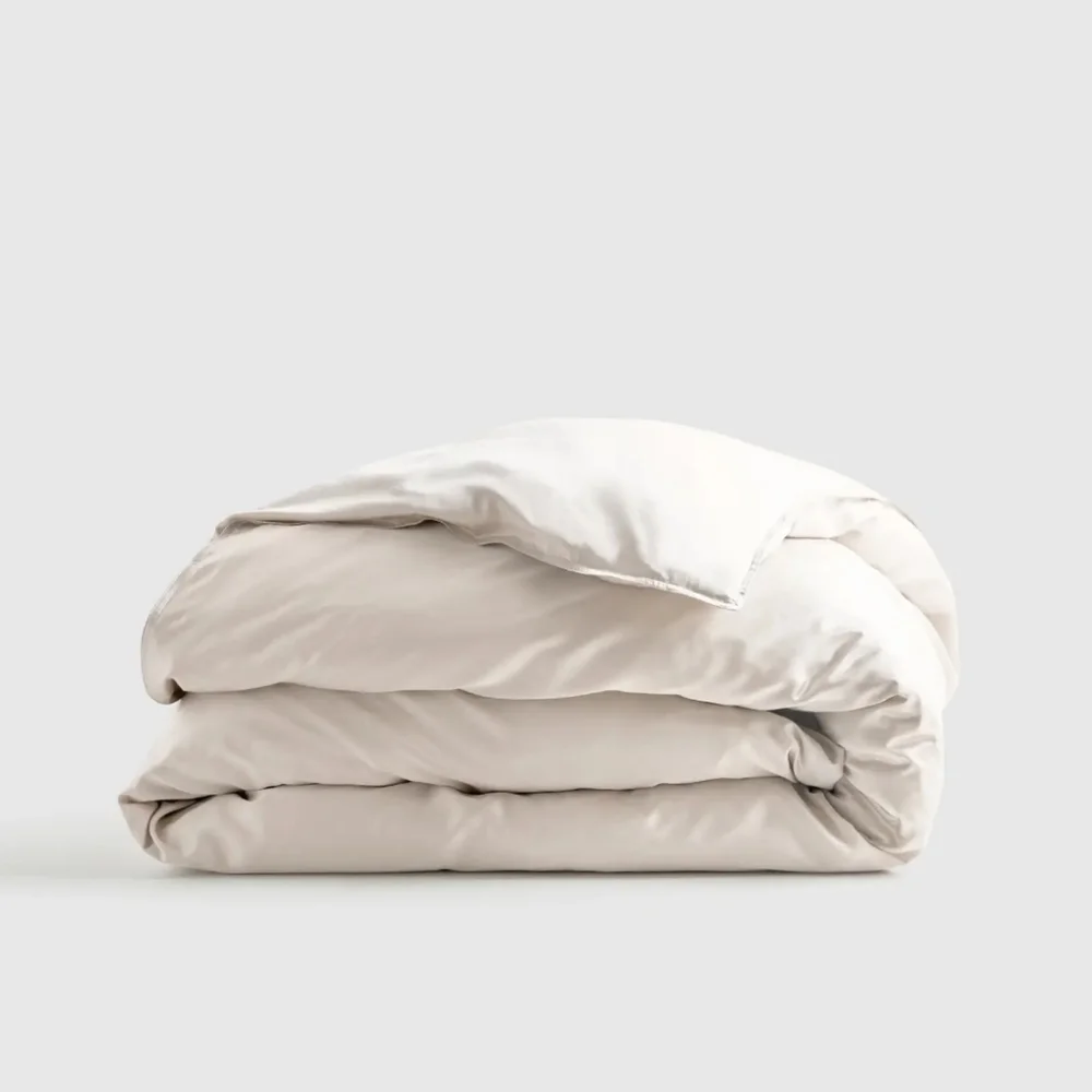 NWOT! Quince 100% Organic Vicose Bamboo -Sand Duvet Cover! Full/ Queen (722)