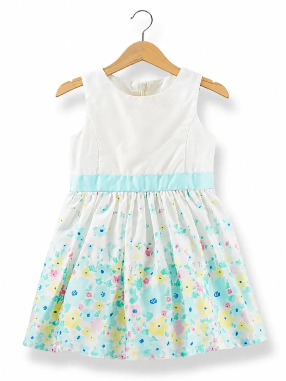 OshKosh b'Gosh Girls Dress Size‎ 9 Mo Easter Dress Floral Bloomers Blue Yellow