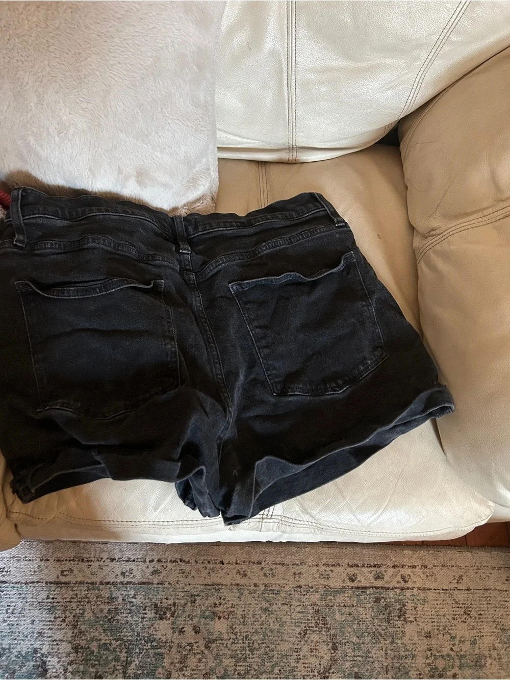Madewell Black Cutoff Denim Shorts