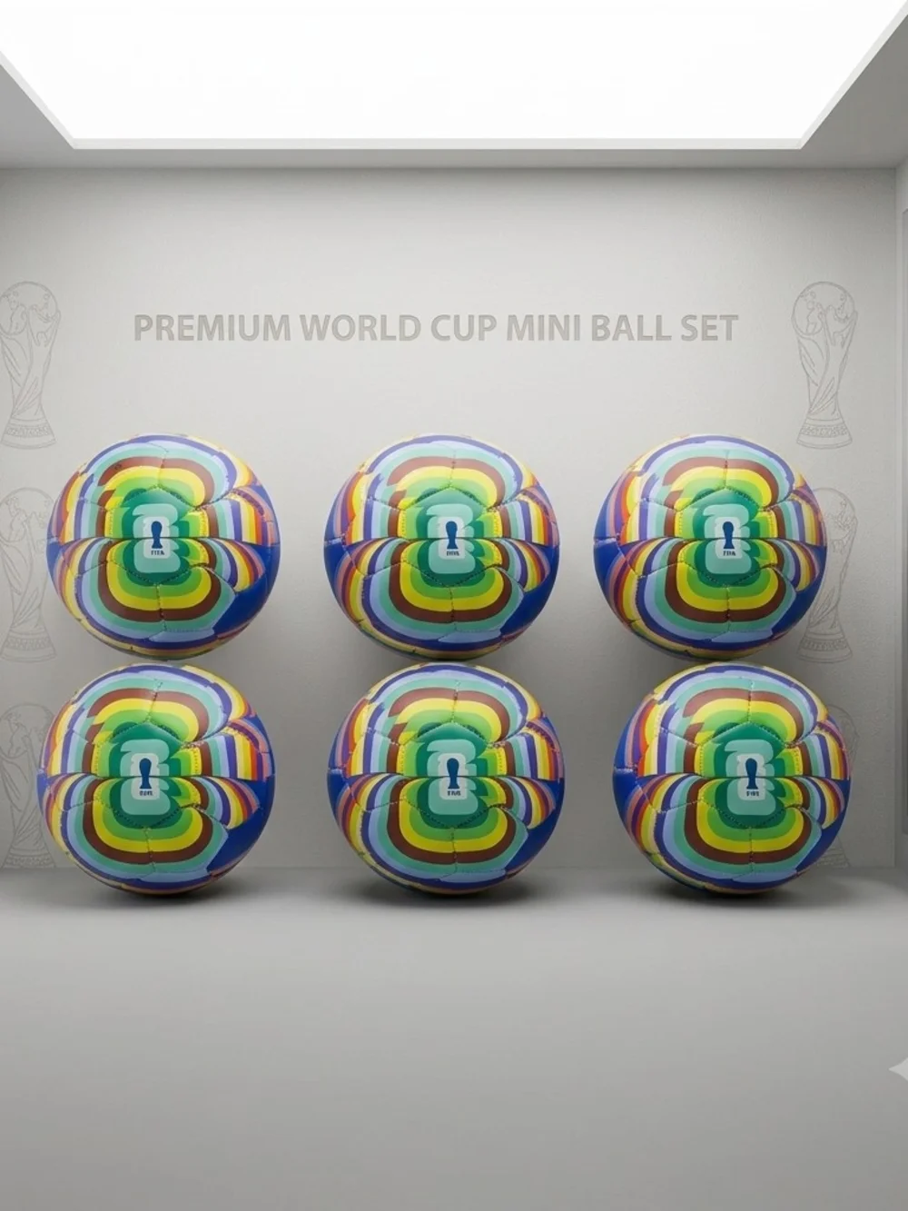 6 FIFA World Cup 2026 Mini Soccer Balls - Size 1 Amplified
