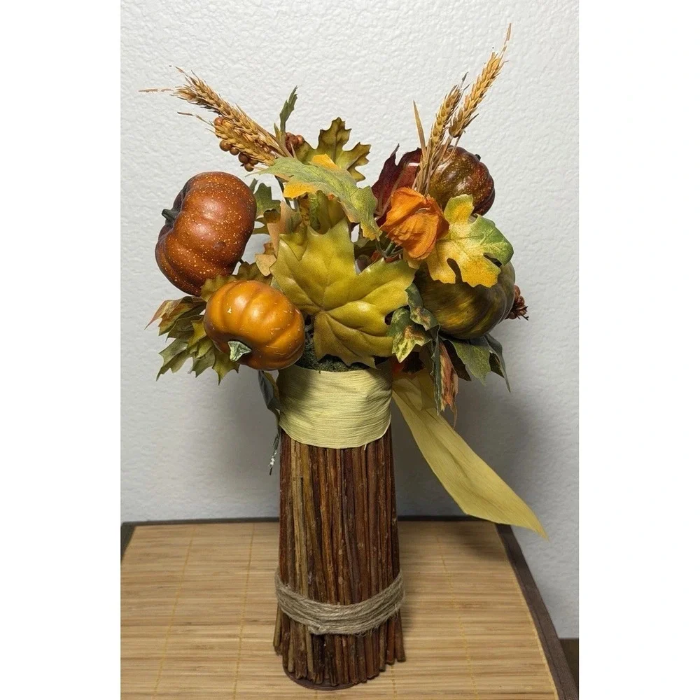 Rustic Farmhouse Pumpkin & Ghourd Floral Bouquet