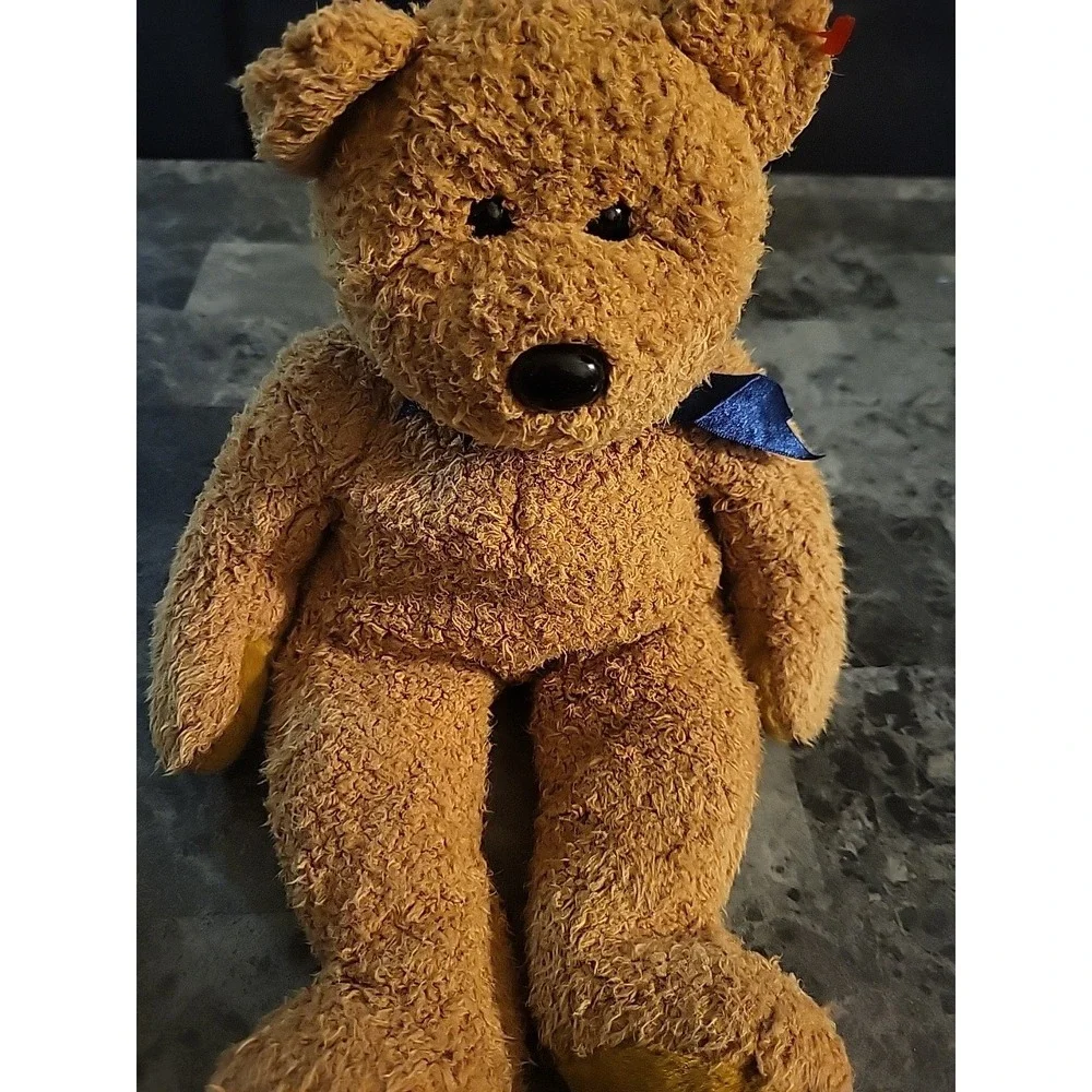 Ty 1999 Beanie Buddies Brown Bear‎ Fuzz 14