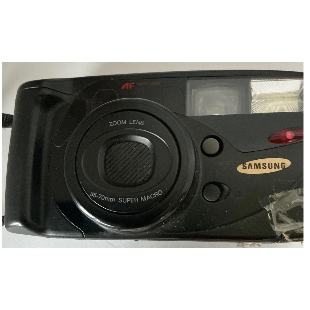 Samsung Vintage 35mm Film Camera Maxima Zoom 77i‎ Macro Lens Black As Is
