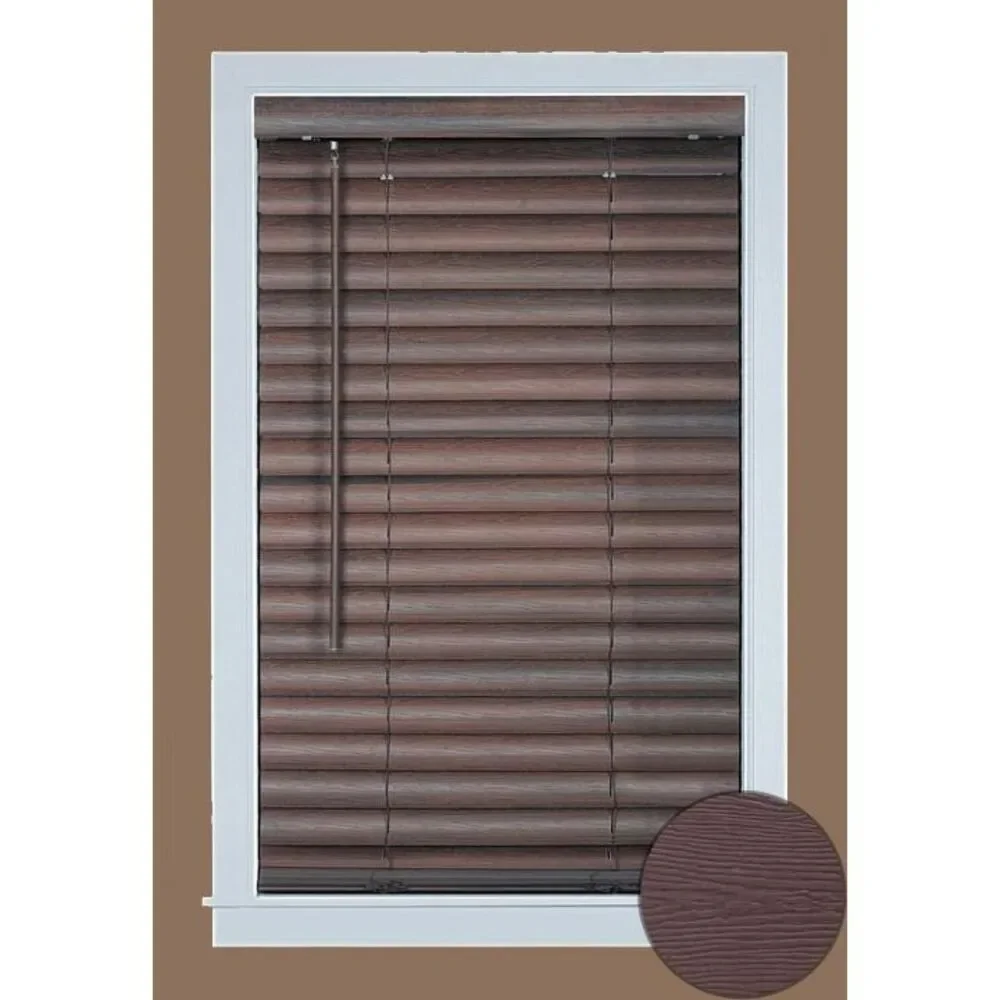 31 x 64 in. GII Luna Cordless Light Filtering Venetian Blind Mahogany
