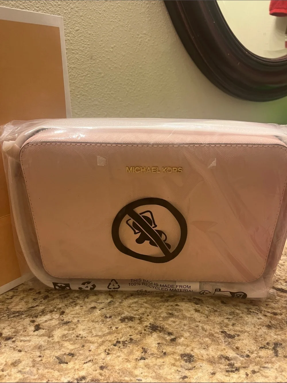 Michael Kors Blush Pink Saffiano Crossbody Purse