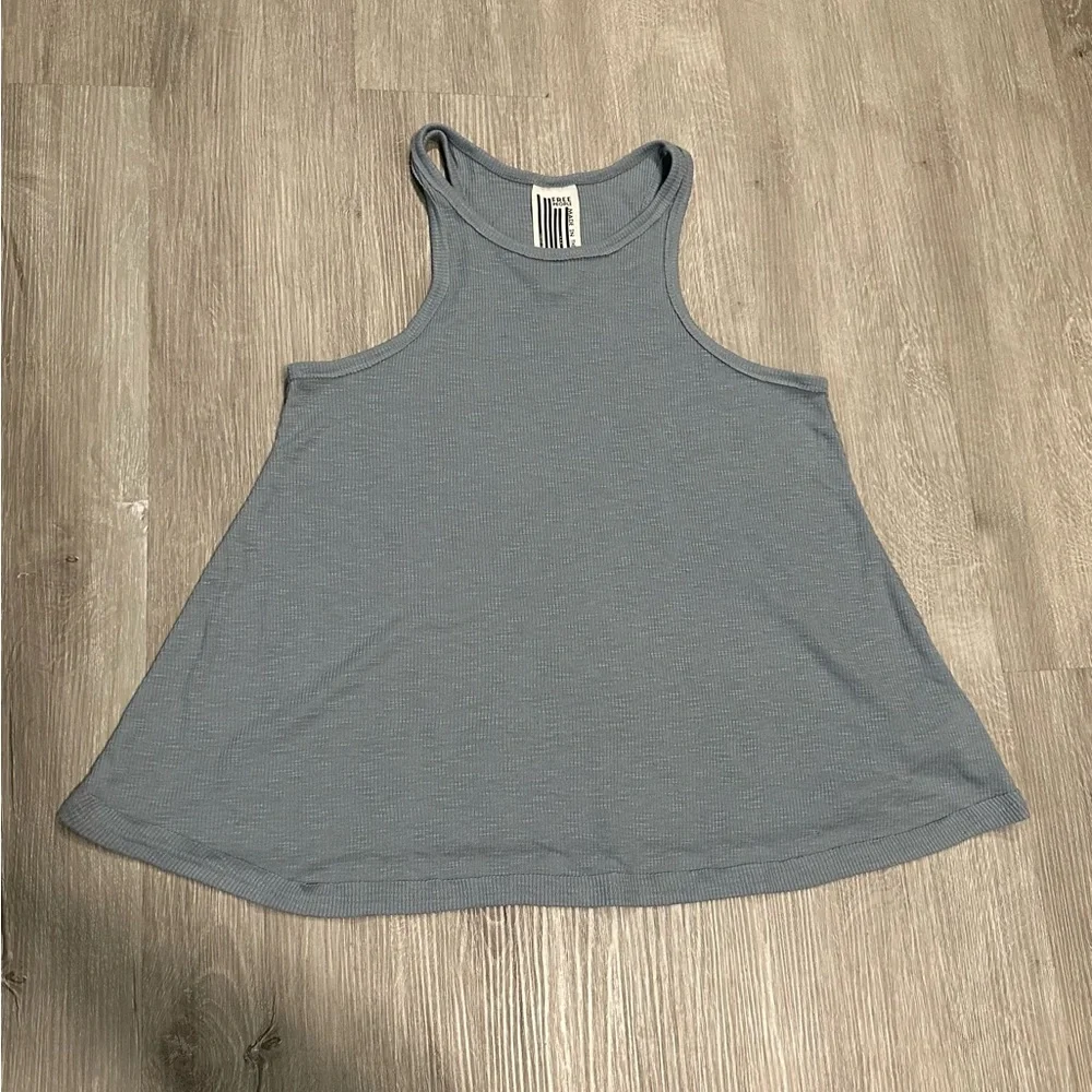 Free People Slate Blue Tank Top