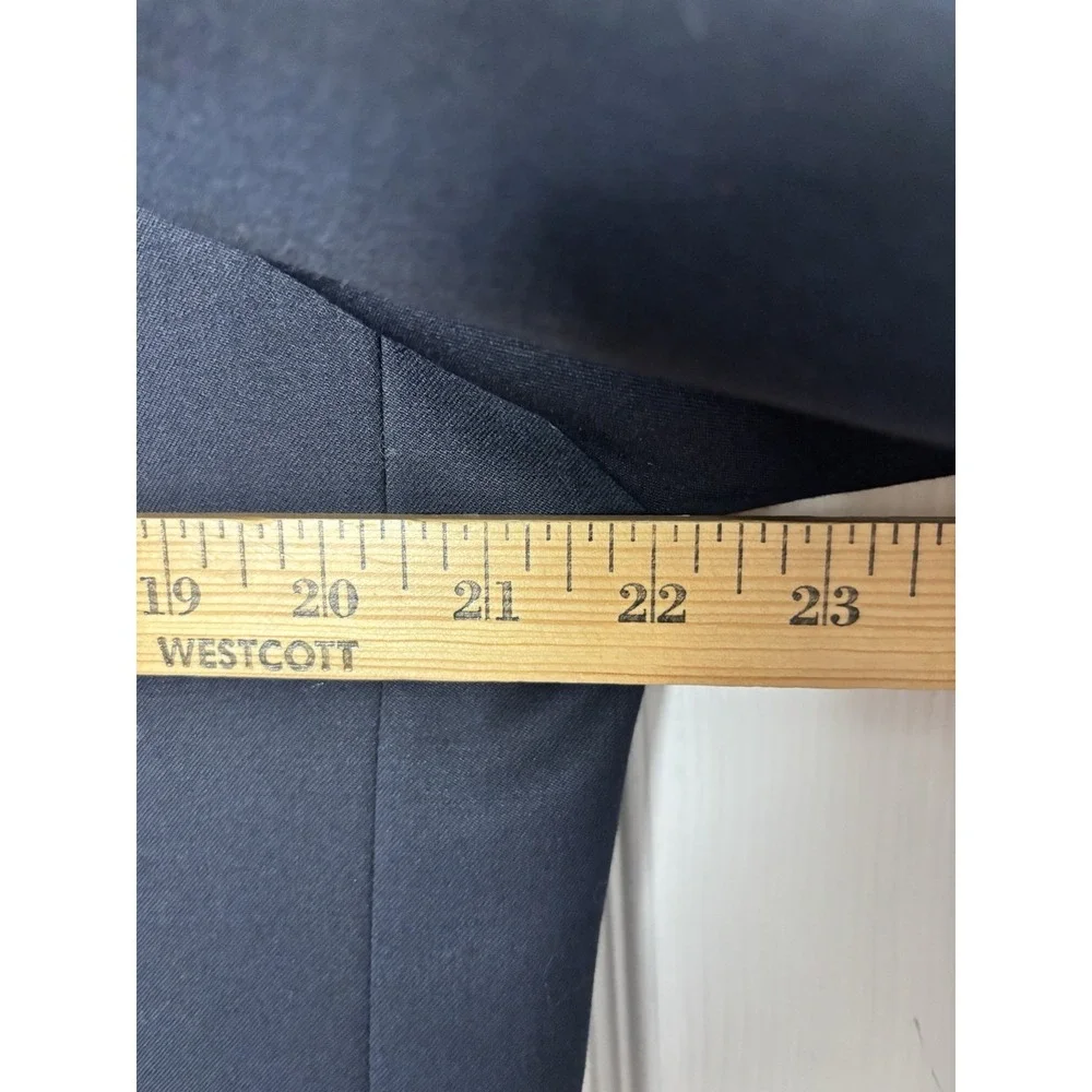 Michael‎ Kors Men's 42L Wool Two Silver Button Navy Blazer Sport Coat Jacket