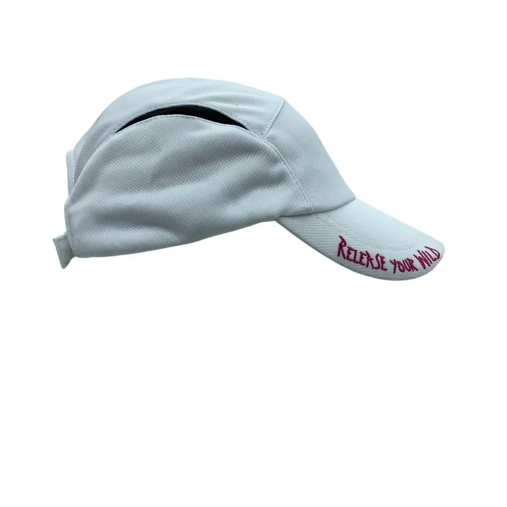 Release Your Wild Marathon‎ Performance Cap Adjustable White Burgundy OS