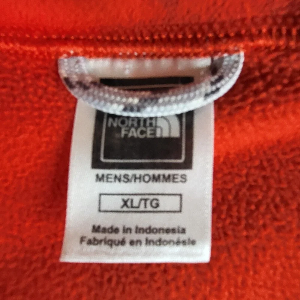 The North Face‎ Mens L Fleece Pullover Red Glacier TKA 100 1/4 Zip