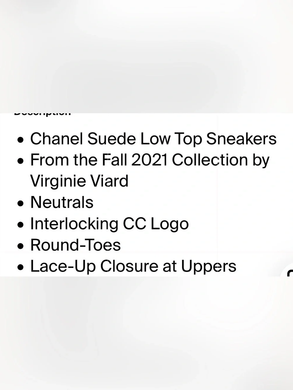 CHANEL sneakers very
