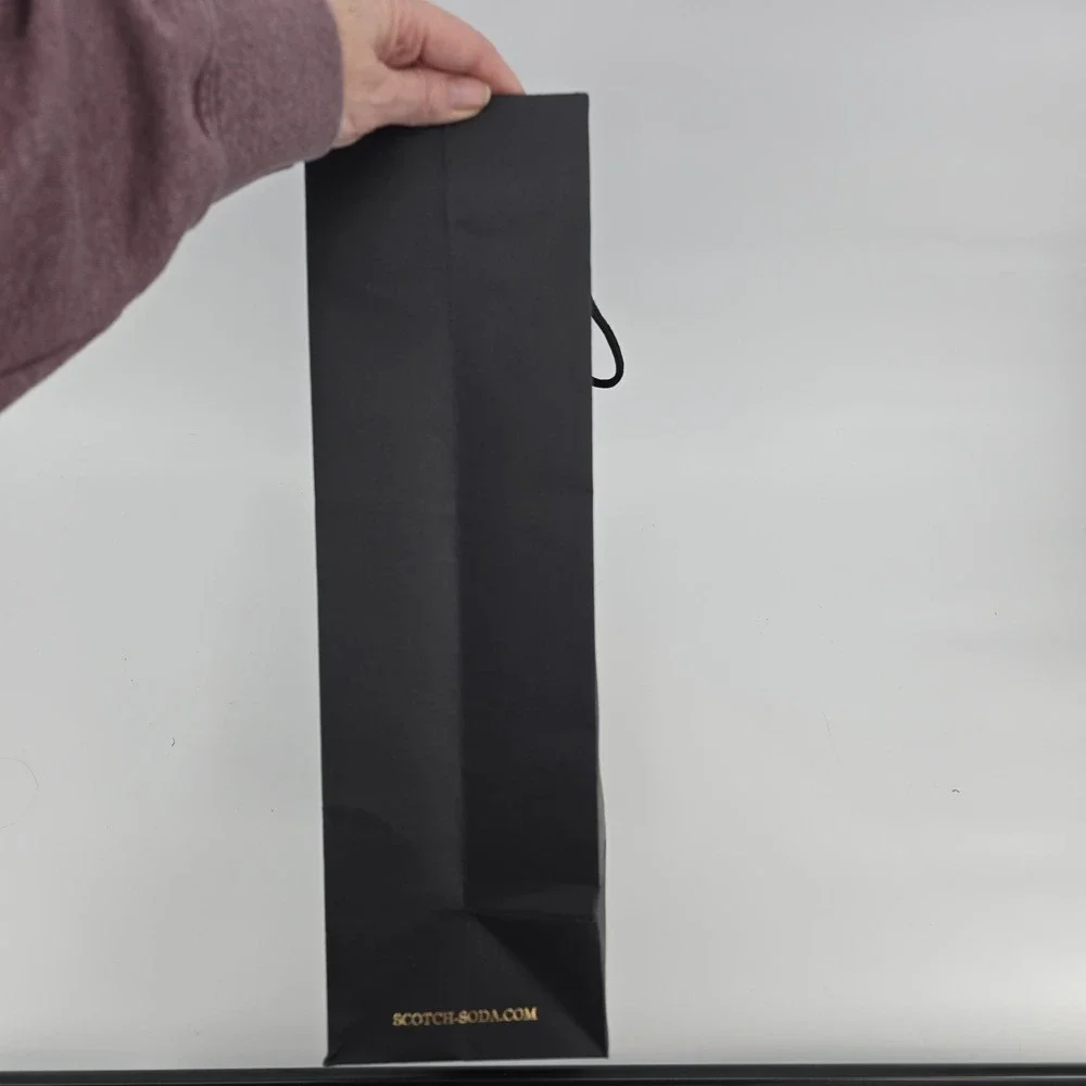 Scotch & Soda Amsterdam Gold Print Store‎ Retail Shopping Bag Tote 16x12.5x4.75