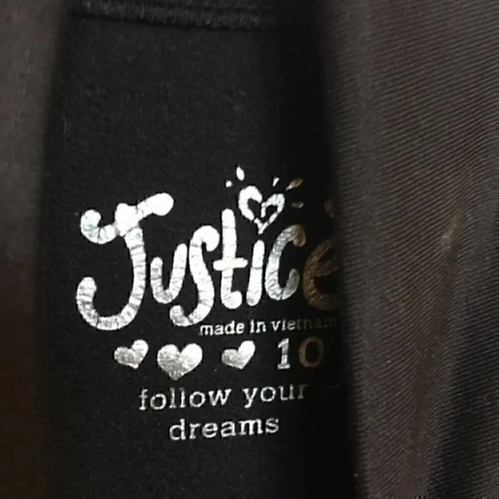 Justice girls size