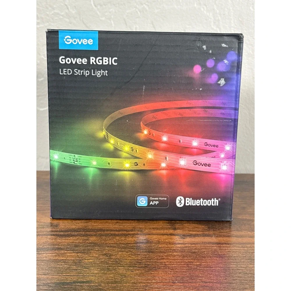 Govee RGBIC‎ LED Strip Light 32.8ft Bluetooth App Control Smart Lights H617C NEW