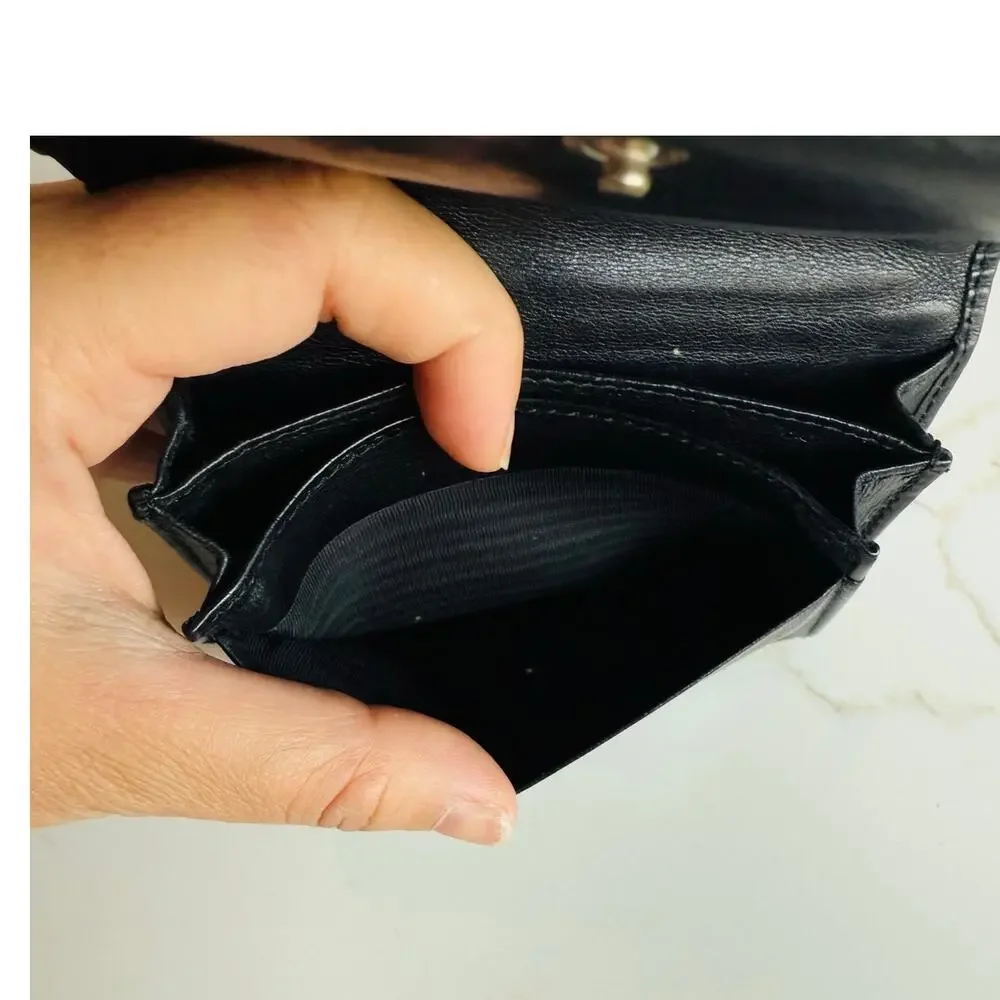 Gucci black leather