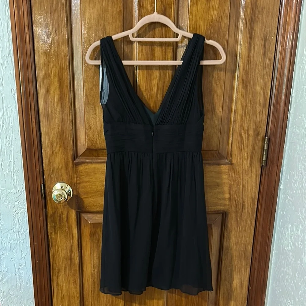 J. Crew black chiffon