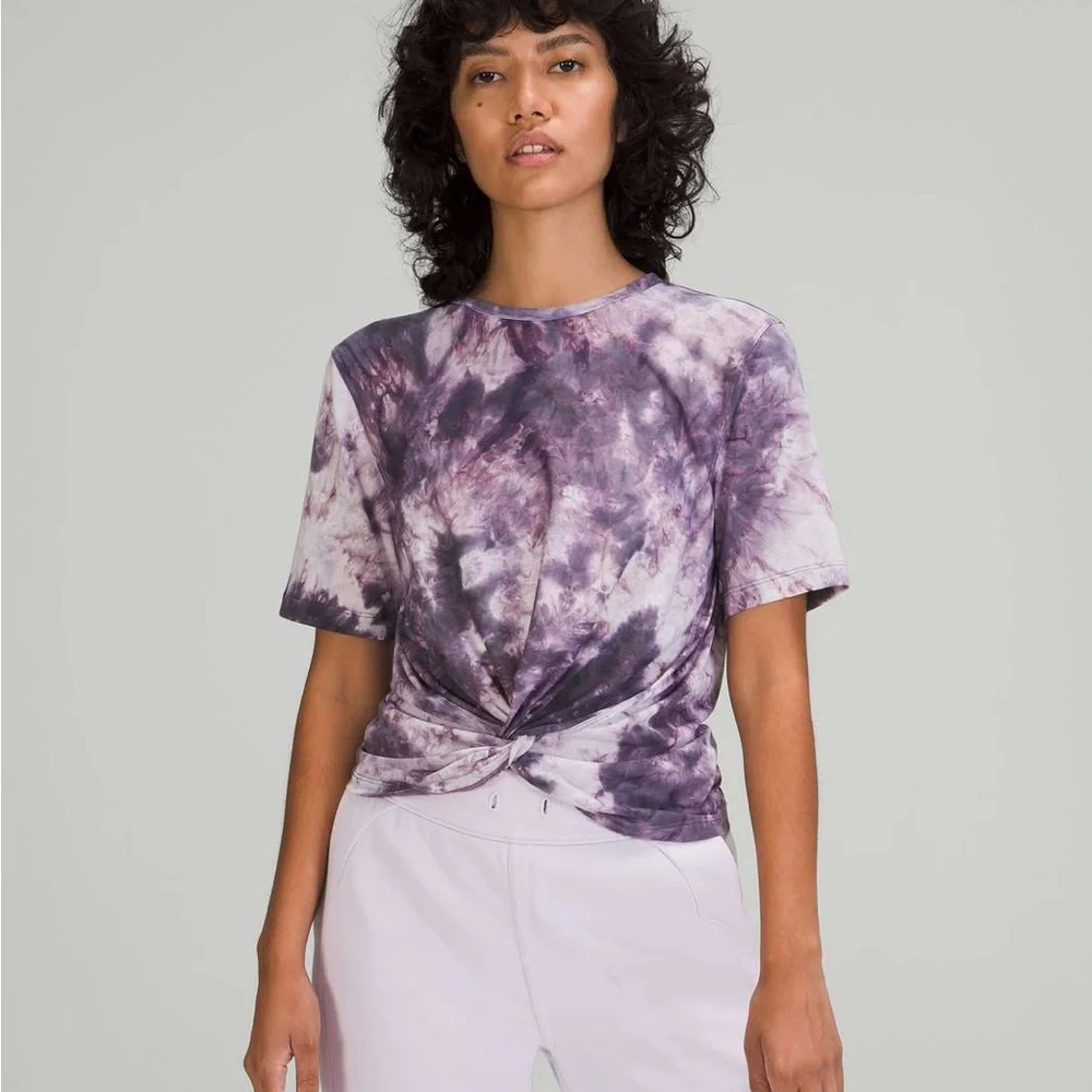 lululemon‎ crescent tee Purple Tie-Dye