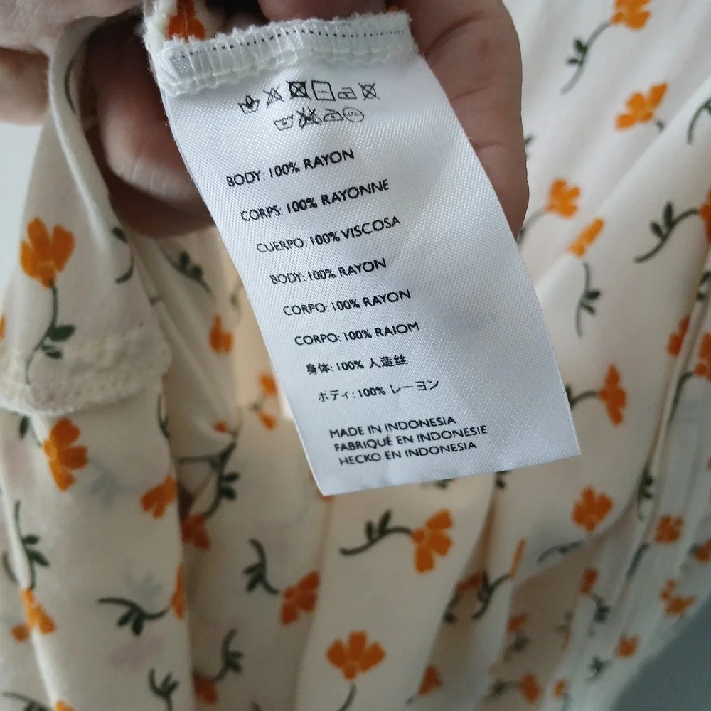 Anthropologie Faithfull The Brand Size 8 Floral Asymmetrical Floral Skirt Ruffle