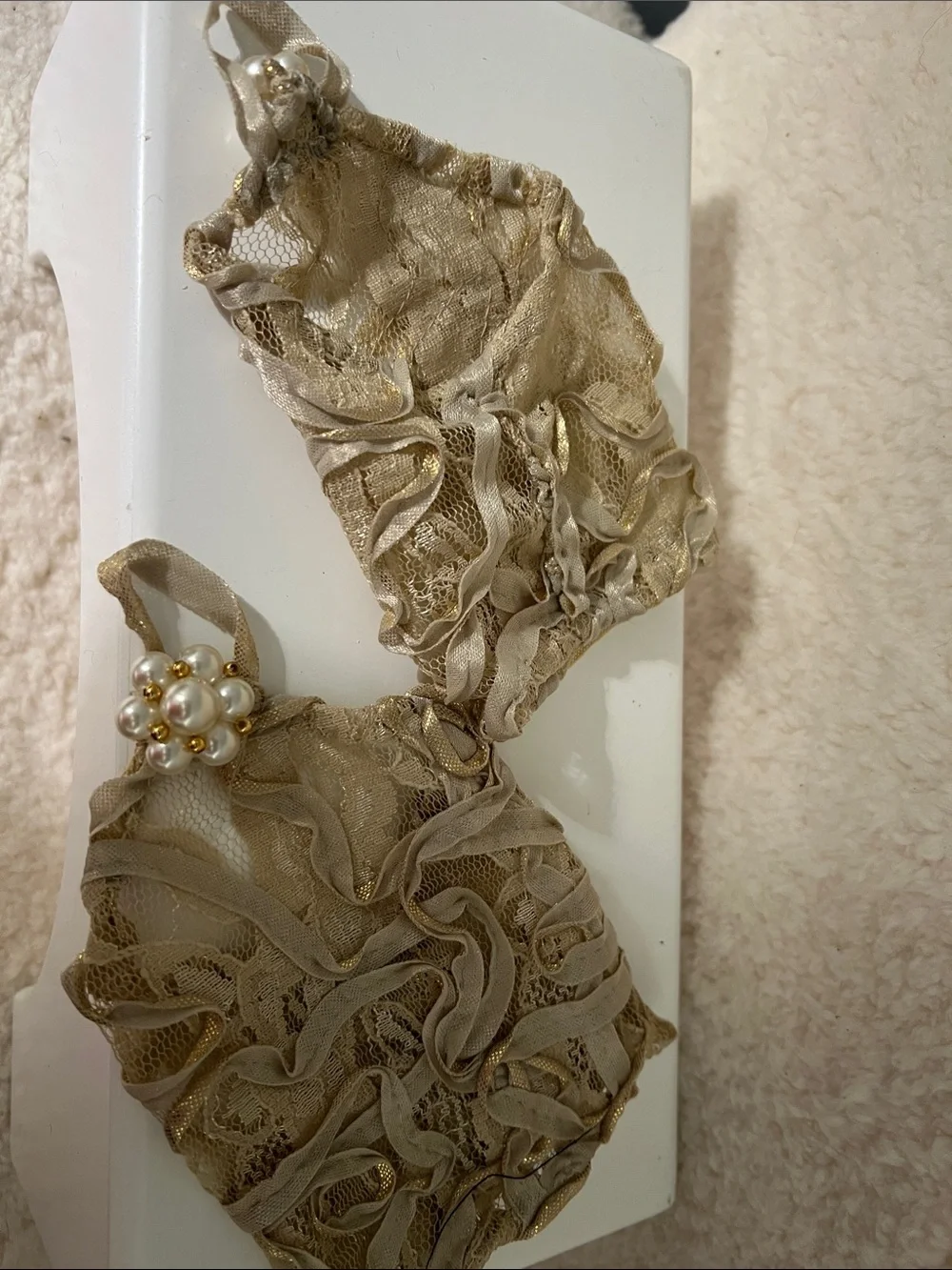 Handmade delicate champagne