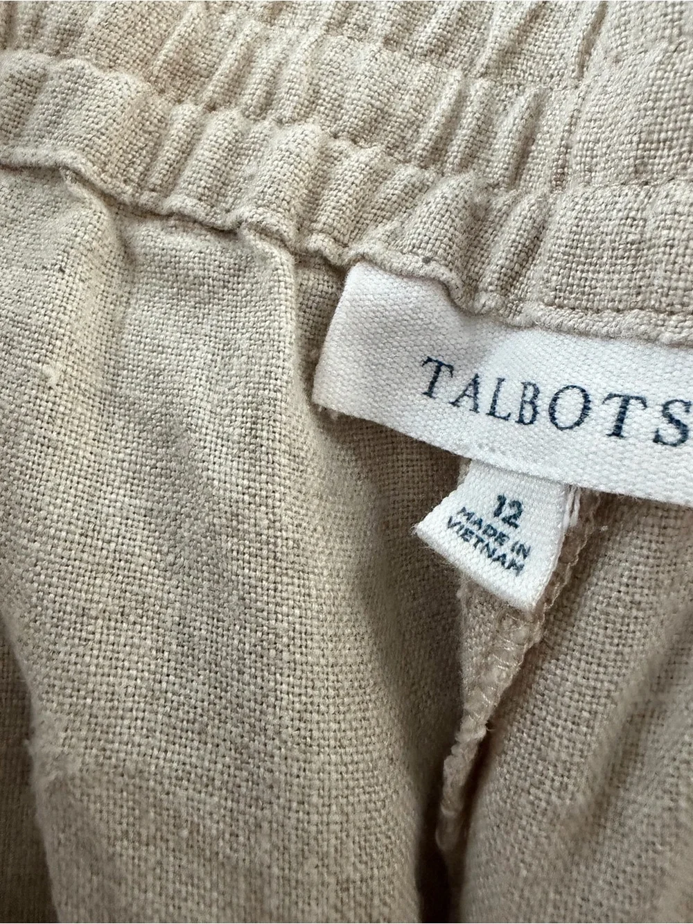 Talbots lightweight linen