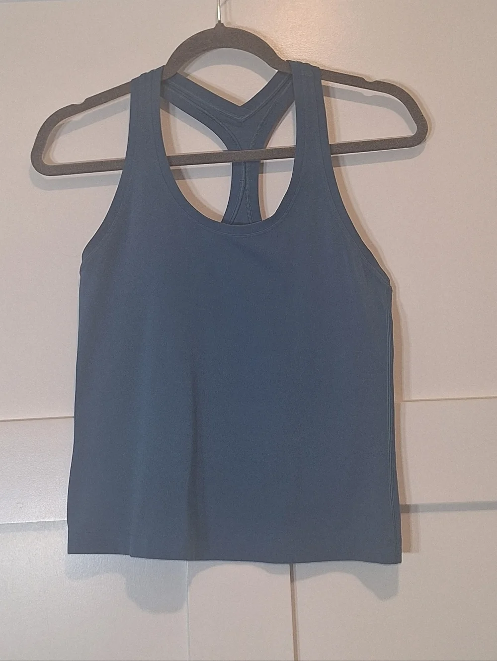 Lululemon Athletica Align Waist Length Racerback Tank Top Blue Size 2